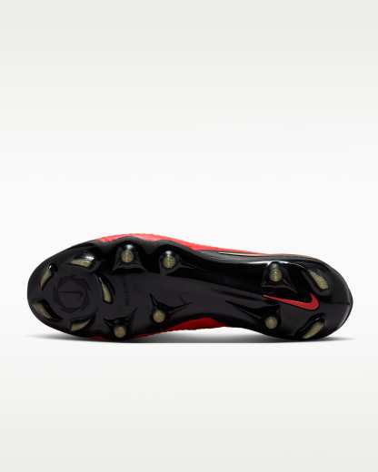 Nike Phantom 6 Low Elite Kuru Çim Zemin Kramponu - Bright Crimson/Bright Crimson/Siyah