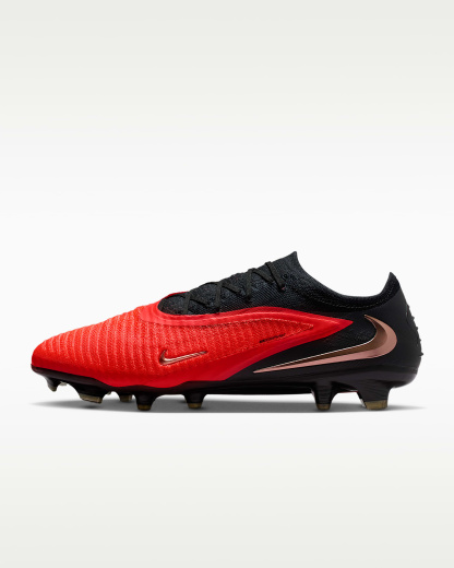 Nike Phantom 6 Low Elite Kuru Çim Zemin Kramponu - Bright Crimson/Bright Crimson/Siyah