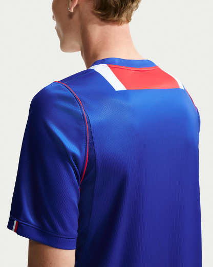 Paris Saint-Germain 2026/27 Stadyum İç Saha Nike Dri-FIT Erkek Futbol Taraftar Forması - Old Royal/Beyaz/University Red/Beyaz