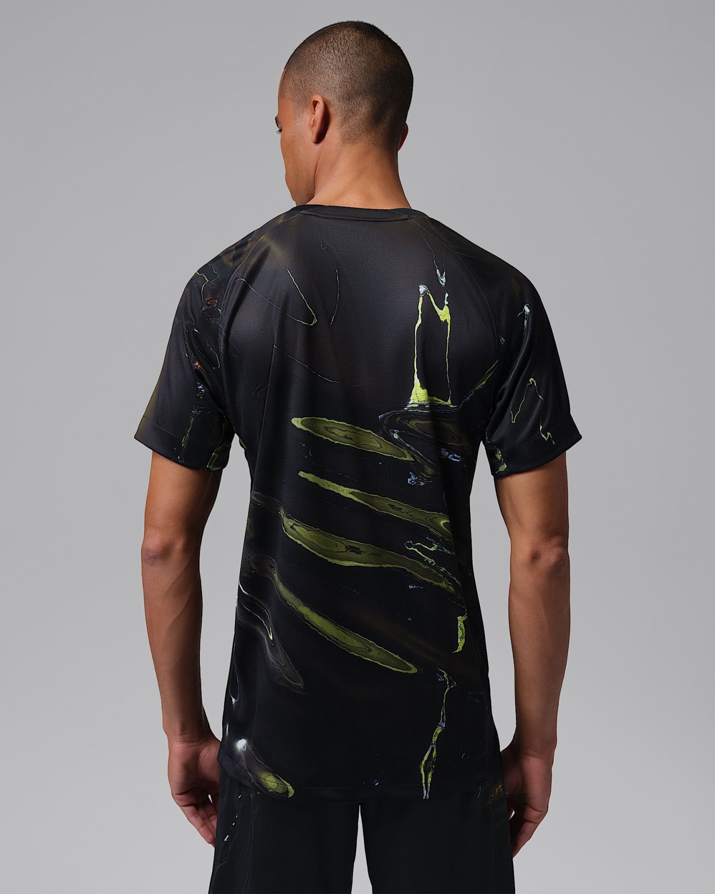 Paris Saint-Germain 2026 Stadium Night Edition Jordan Dri-FIT Erkek Futbol Taraftar Forması - Siyah/Beyaz/Siyah
