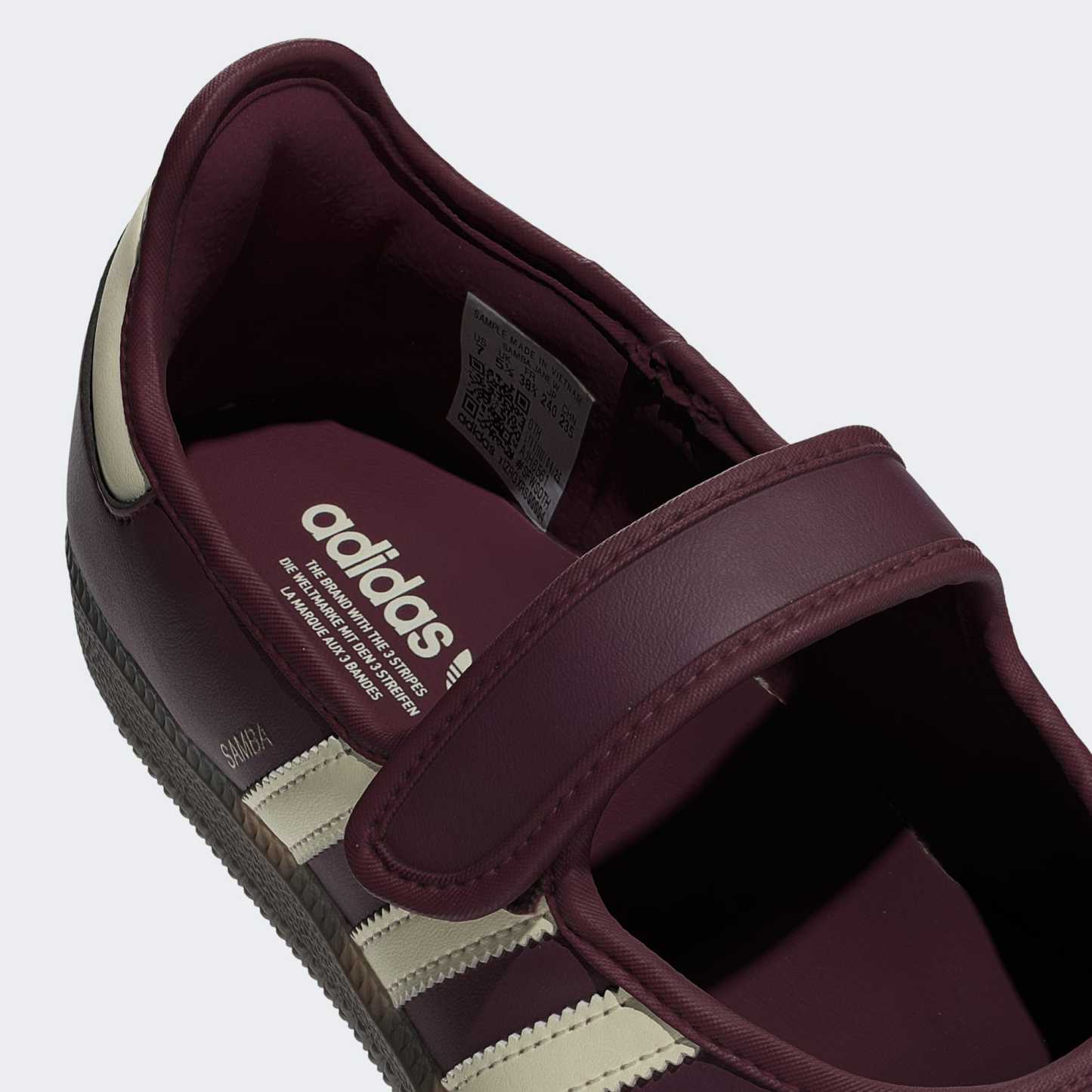 SAMBA MARY JANE AYAKKABI - Maroon / Cream White / Gold Metallic - IH6561 - Görsel 8