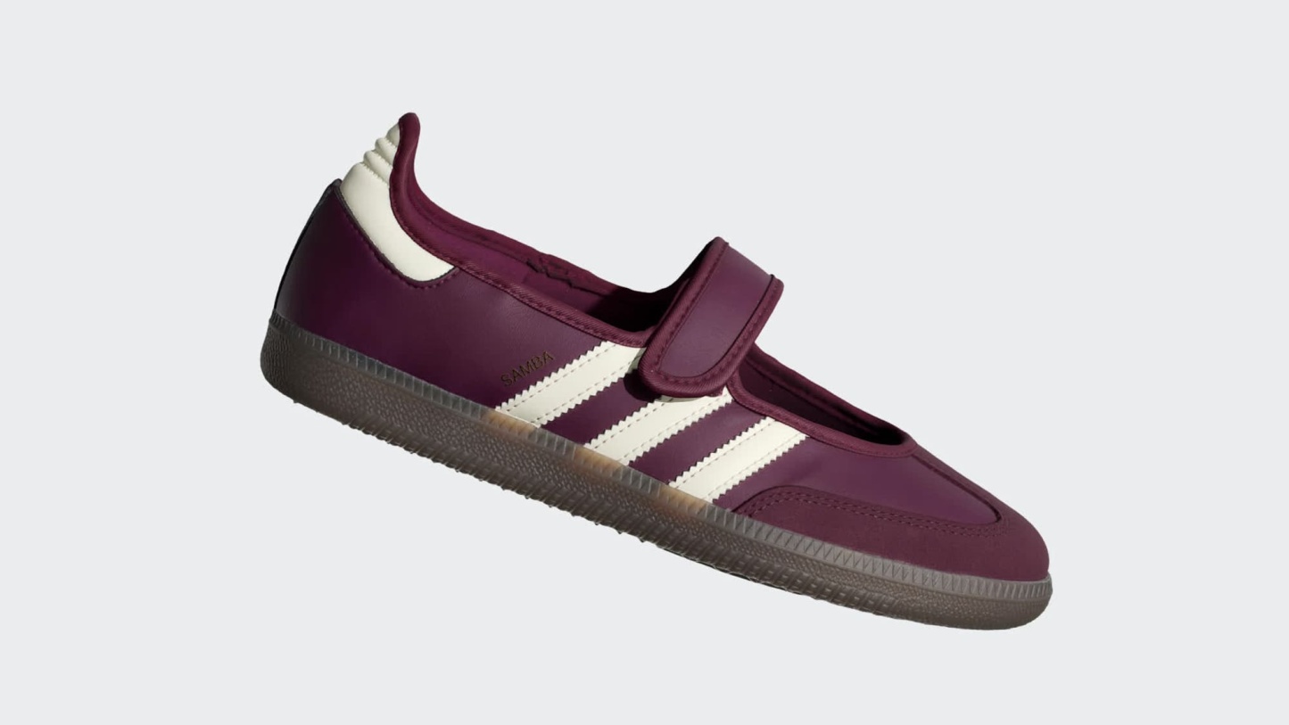 SAMBA MARY JANE AYAKKABI - Maroon / Cream White / Gold Metallic - IH6561 - Görsel 10