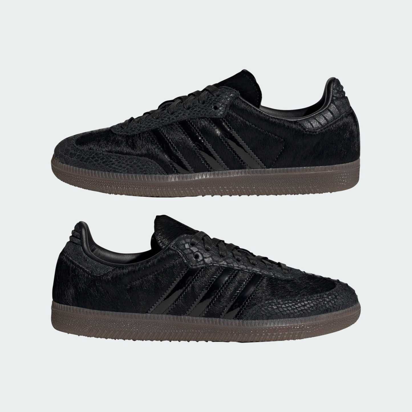 SAMBA OG PONY HAIR AYAKKABI - Core Black / Core Black / Off White - IH9149 - Görsel 8