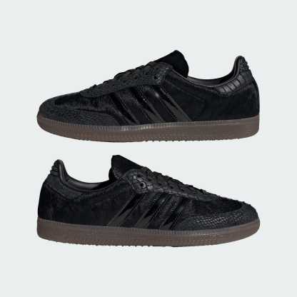 SAMBA OG PONY HAIR AYAKKABI - Core Black / Core Black / Off White - IH9149 - Görsel 8
