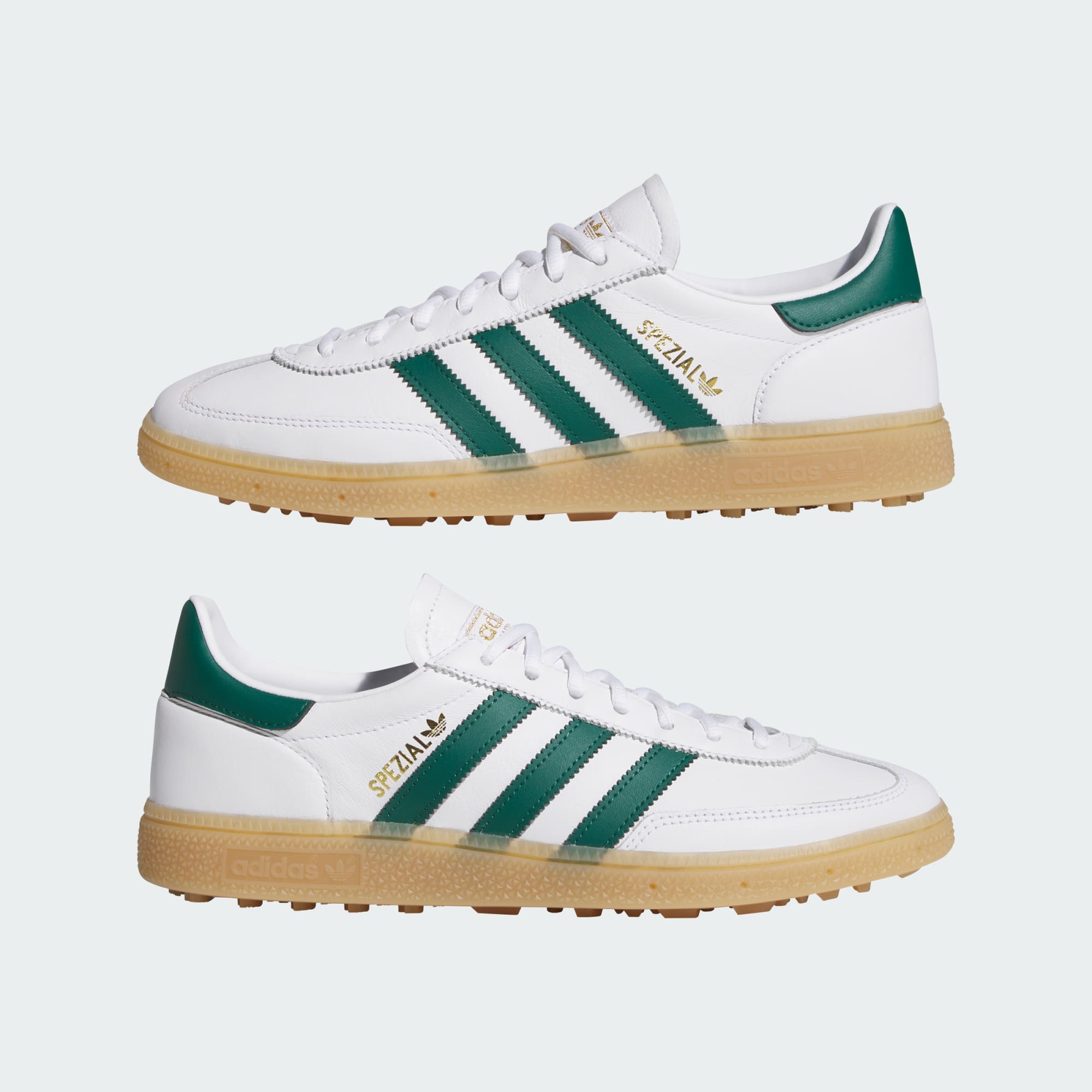 SPEZIAL ÇİVİSİZ GOLF AYAKKABISI - Cloud White / Collegiate Green / Gum - KJ0850 - Görsel 7