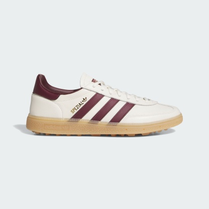 SPEZIAL ÇİVİSİZ GOLF AYAKKABISI - Off White / Maroon / Gum - KJ0851 - Görsel 1