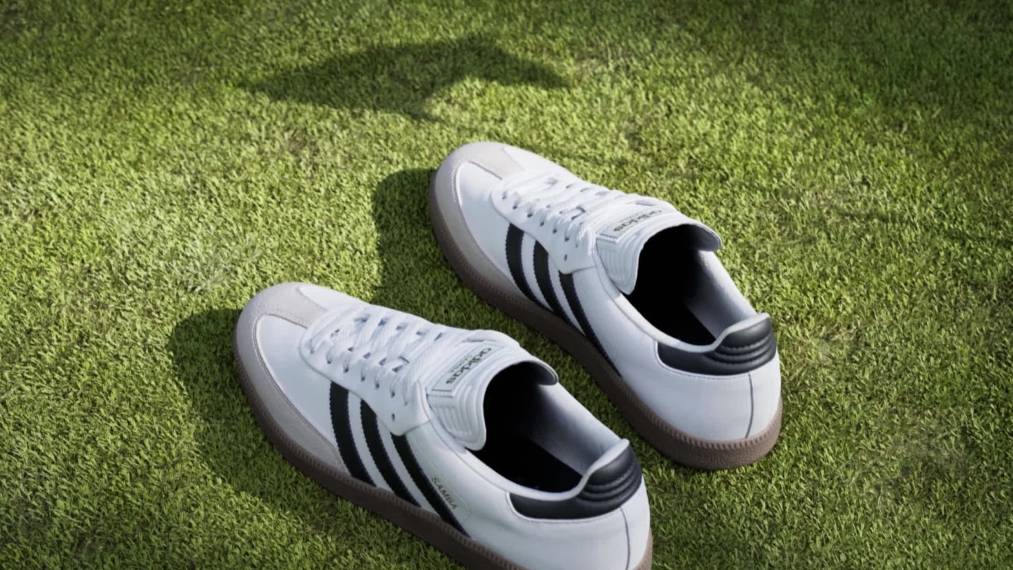 Samba Çivisiz Golf Ayakkabısı - Cloud White / Core Black / Gum - JH6149 - Görsel 2