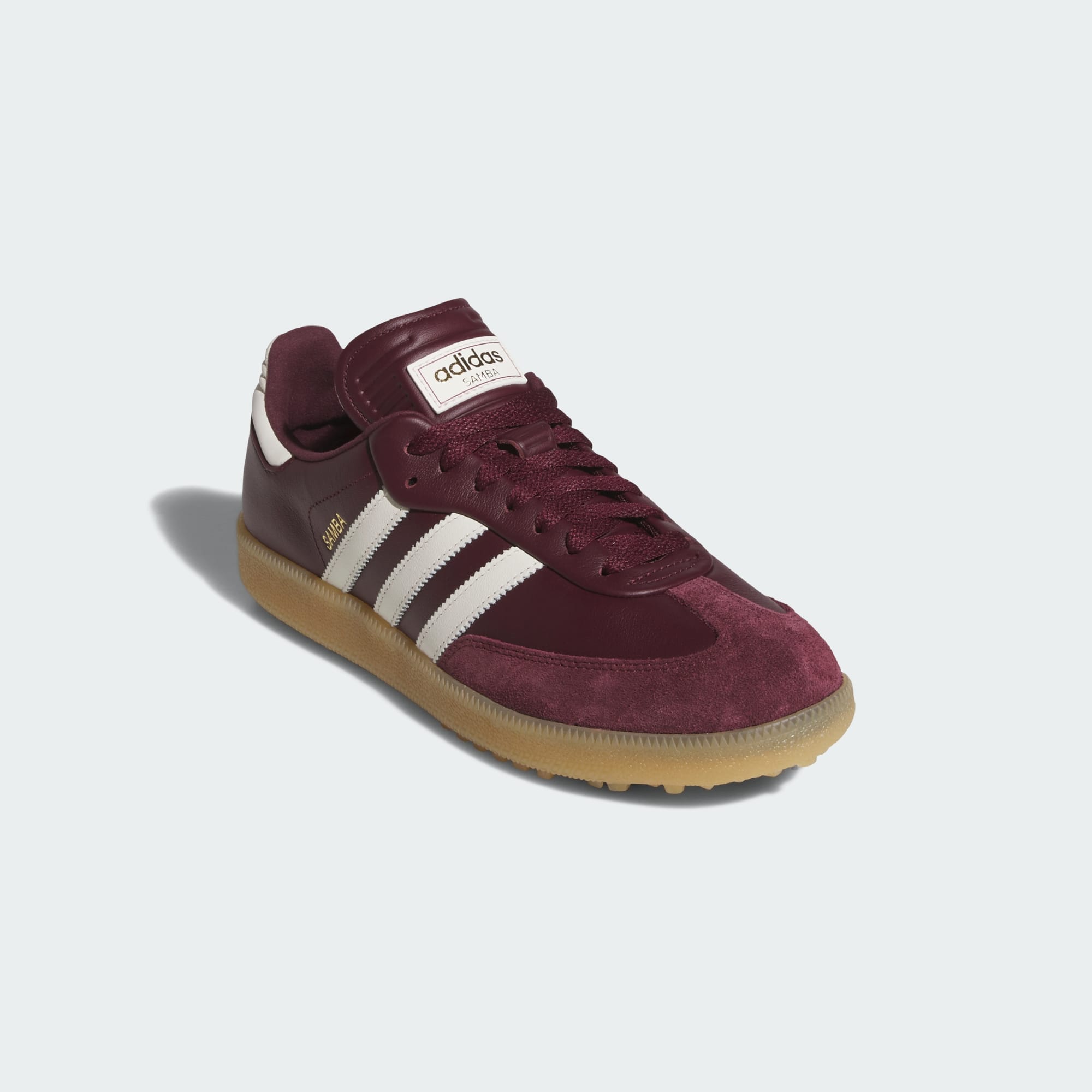 Samba Çivisiz Golf Ayakkabısı - Maroon / Off White / Gum - KJ8225 - Görsel 4