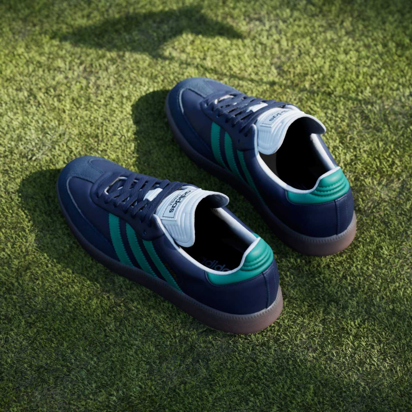 Samba Çivisiz Golf Ayakkabısı - Night Indigo / Court Green / Cloud White - HP7072 - Görsel 8