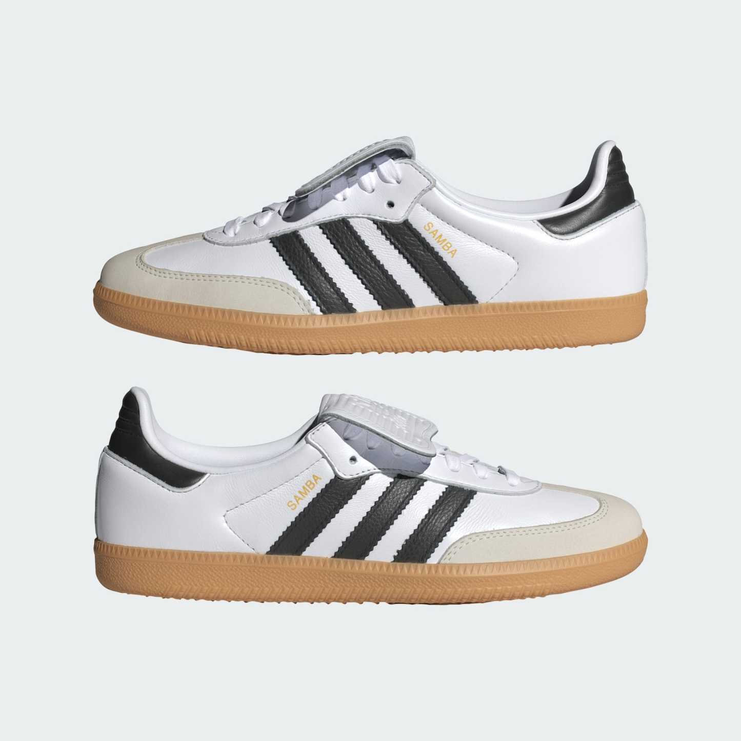 Samba LT Ayakkabı - Cloud White / Core Black / Gold Metallic - IG4279 - Görsel 7