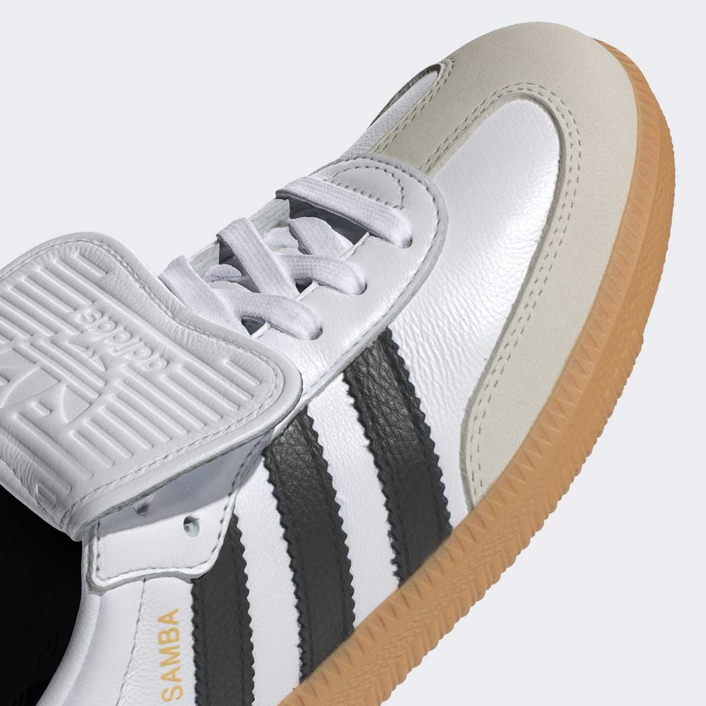 Samba LT Ayakkabı - Cloud White / Core Black / Gold Metallic - IG4279 - Görsel 8