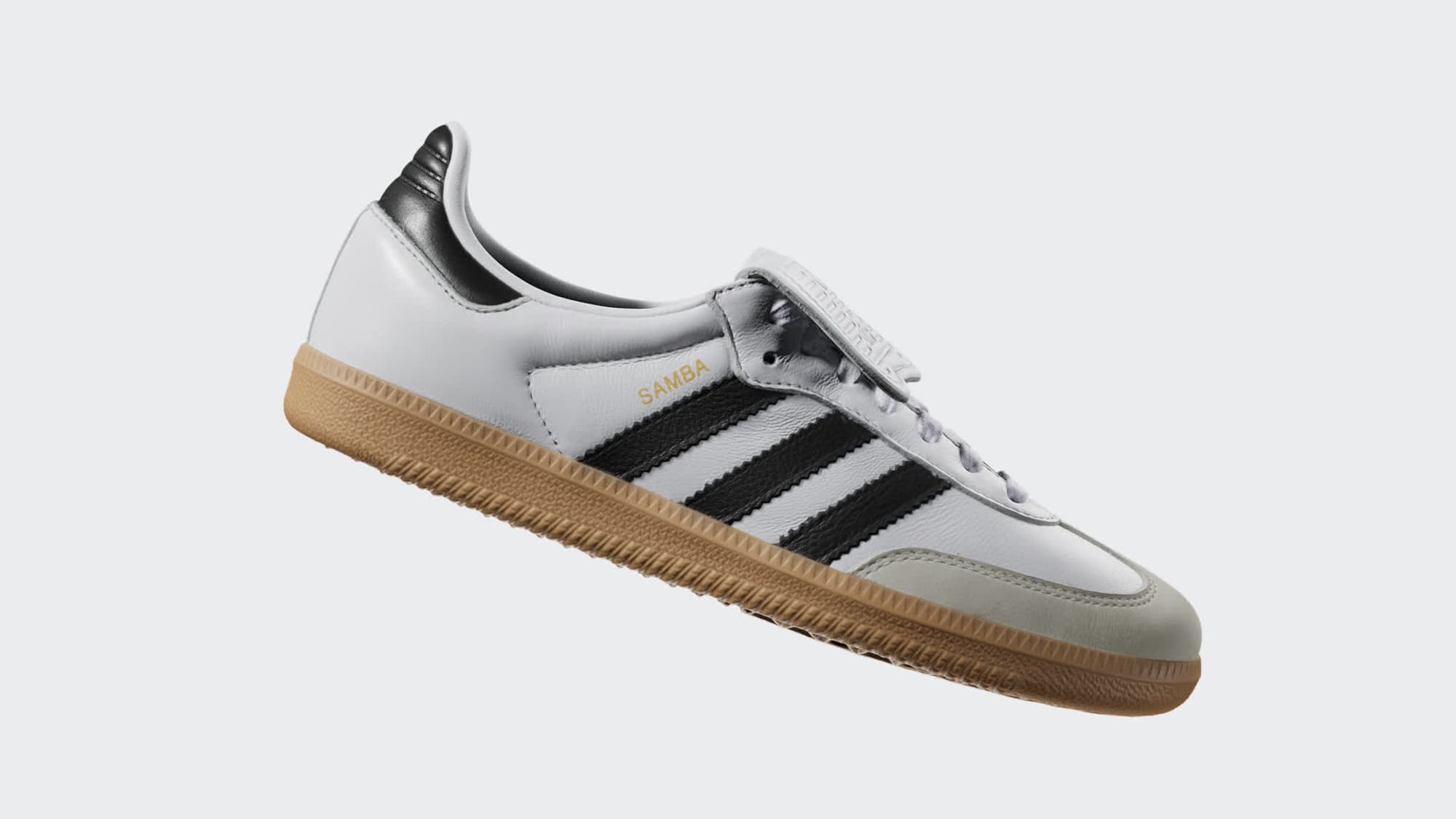Samba LT Ayakkabı - Cloud White / Core Black / Gold Metallic - IG4279 - Görsel 10
