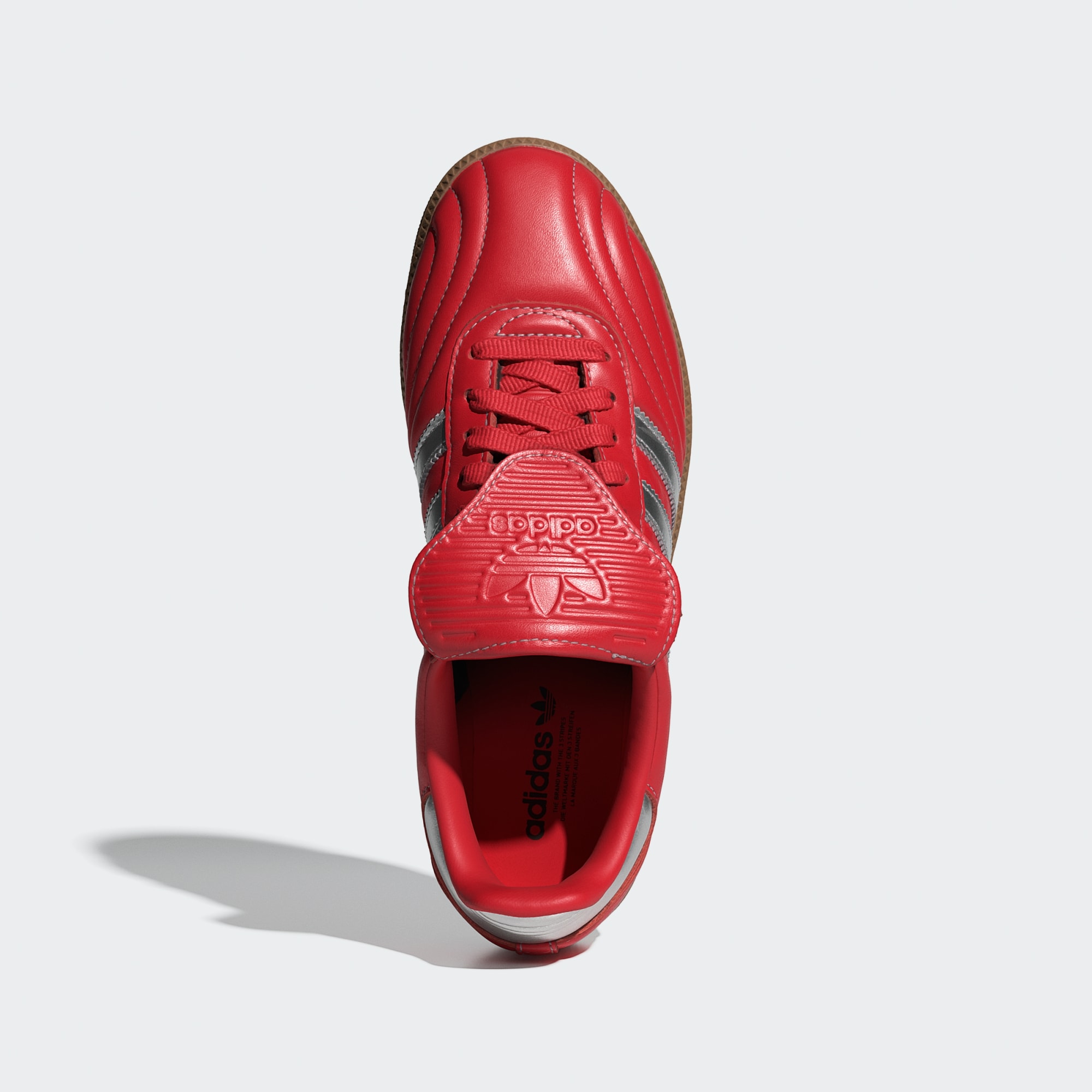 Samba Lt Ayakkabı - Better Scarlet / Silver Metallic / Gum - JS3938 - Görsel 2