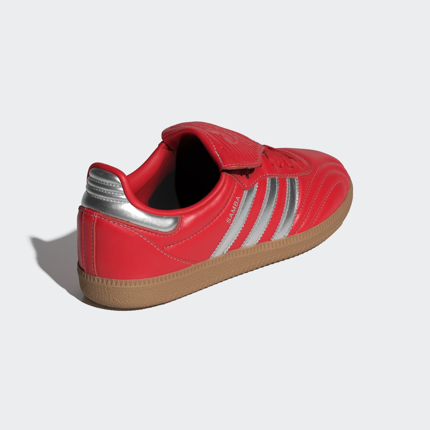 Samba Lt Ayakkabı - Better Scarlet / Silver Metallic / Gum - JS3938 - Görsel 5