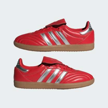 Samba Lt Ayakkabı - Better Scarlet / Silver Metallic / Gum - JS3938 - Görsel 7