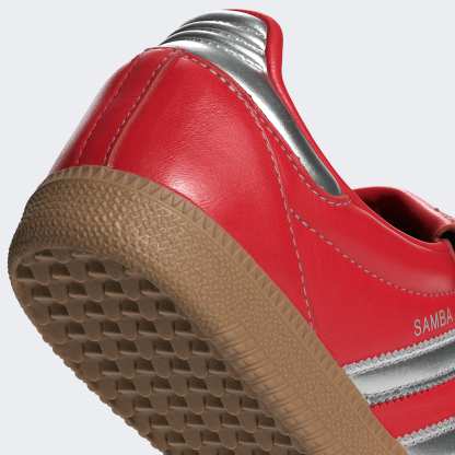 Samba Lt Ayakkabı - Better Scarlet / Silver Metallic / Gum - JS3938 - Görsel 9