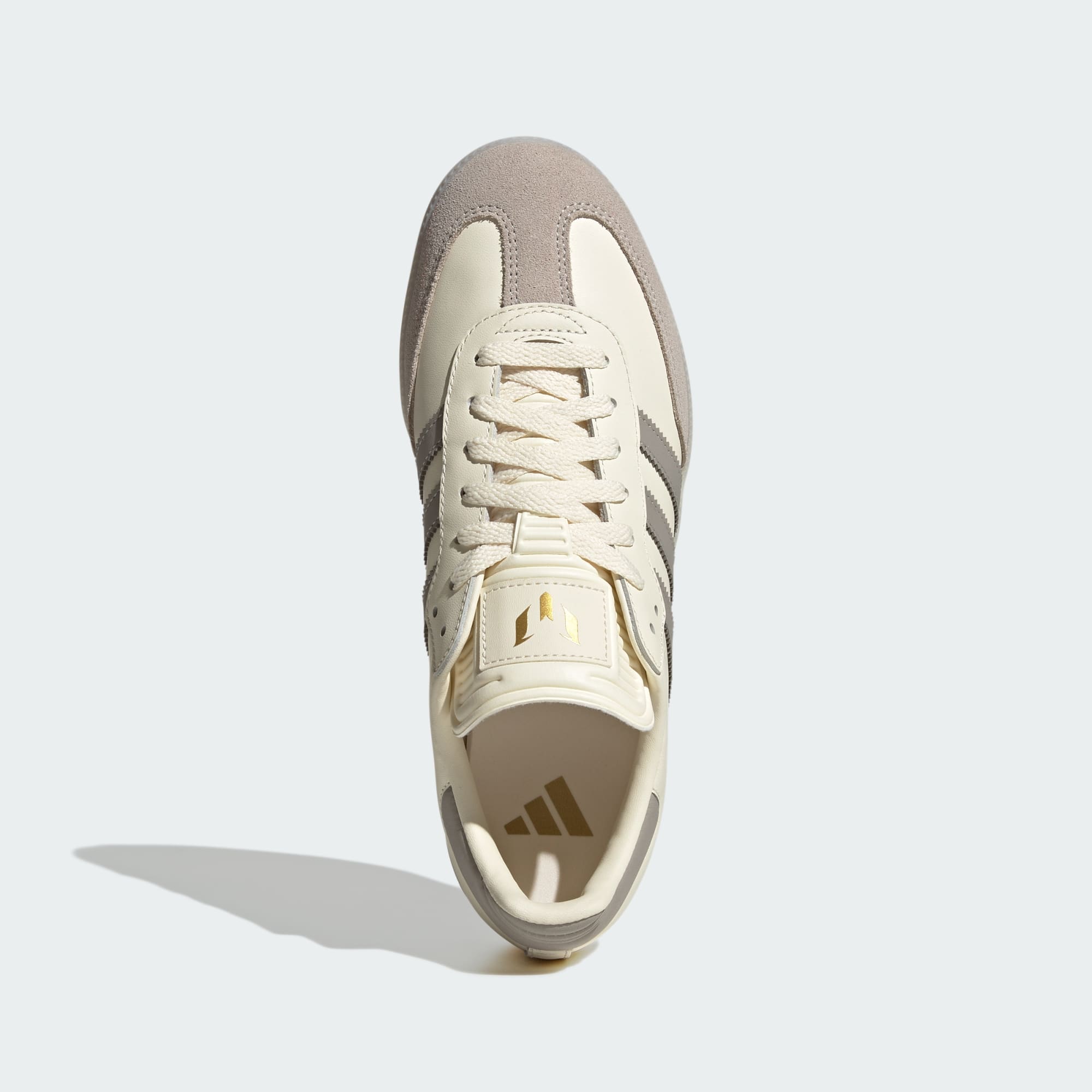 Samba Messi Krampon - Cream White / Light Brown / Gold Metallic - JQ0266 - Görsel 3