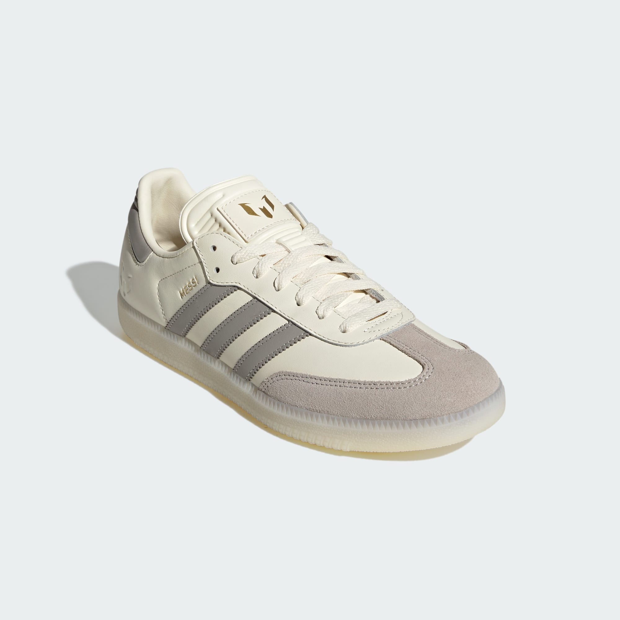 Samba Messi Krampon - Cream White / Light Brown / Gold Metallic - JQ0266 - Görsel 5