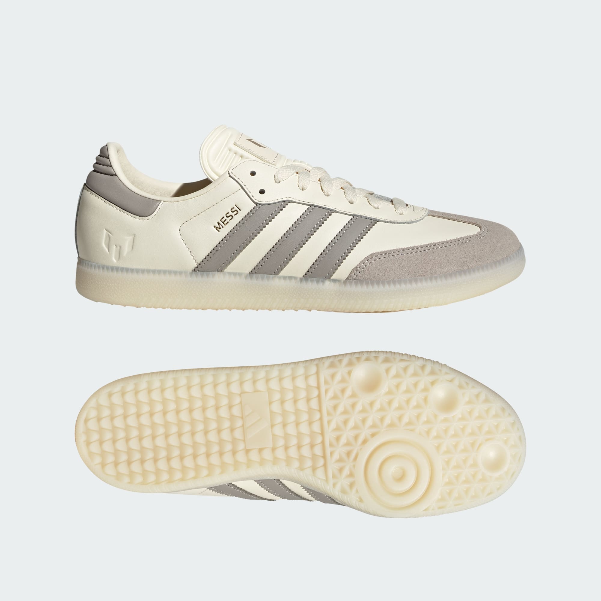 Samba Messi Krampon - Cream White / Light Brown / Gold Metallic - JQ0266 - Görsel 1