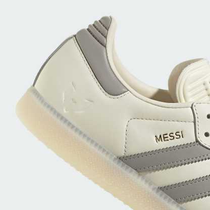 Samba Messi Krampon - Cream White / Light Brown / Gold Metallic - JQ0266 - Görsel 9