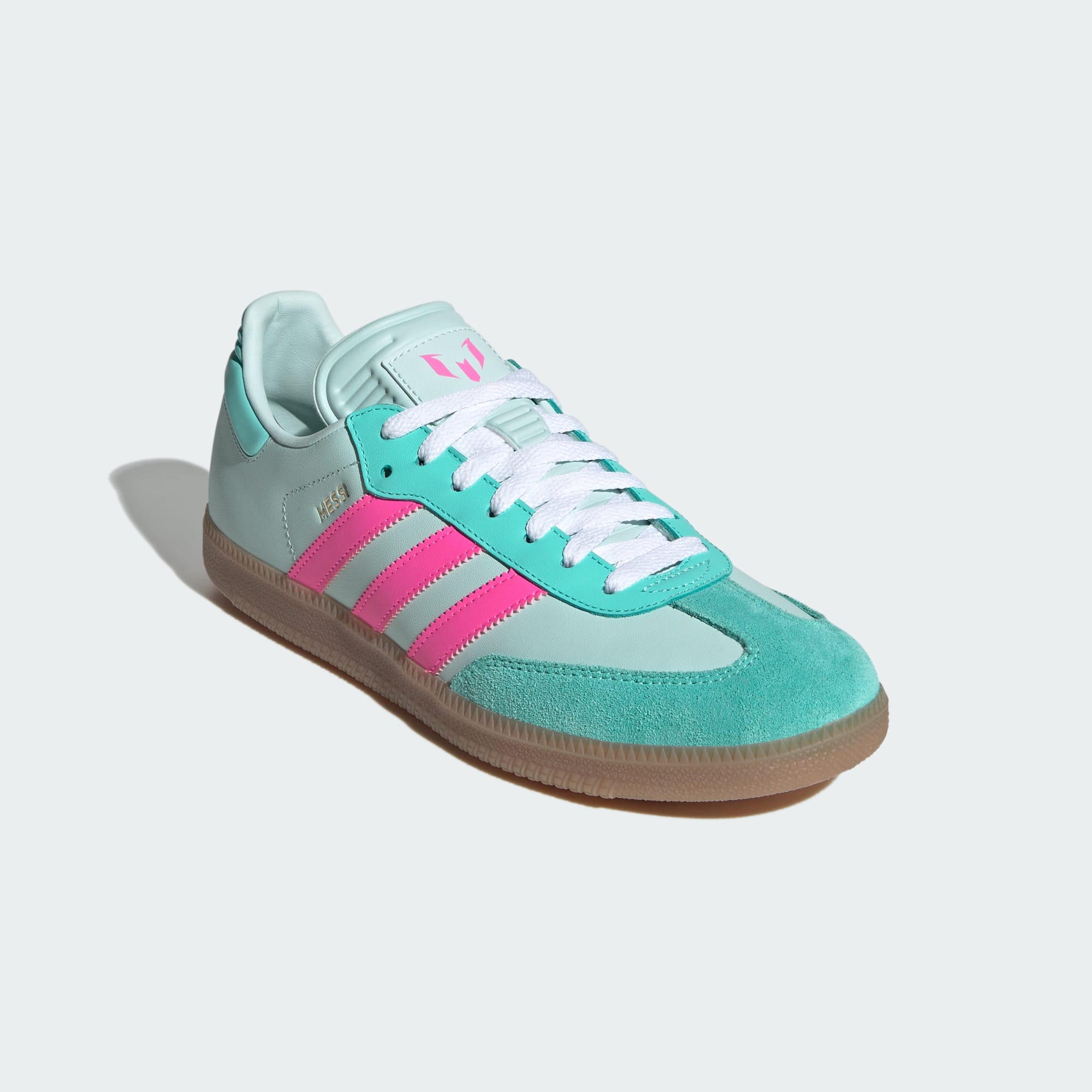 Samba Messi Krampon - Halo Mint / Lucid Pink / Gum - KI8505 - Görsel 5
