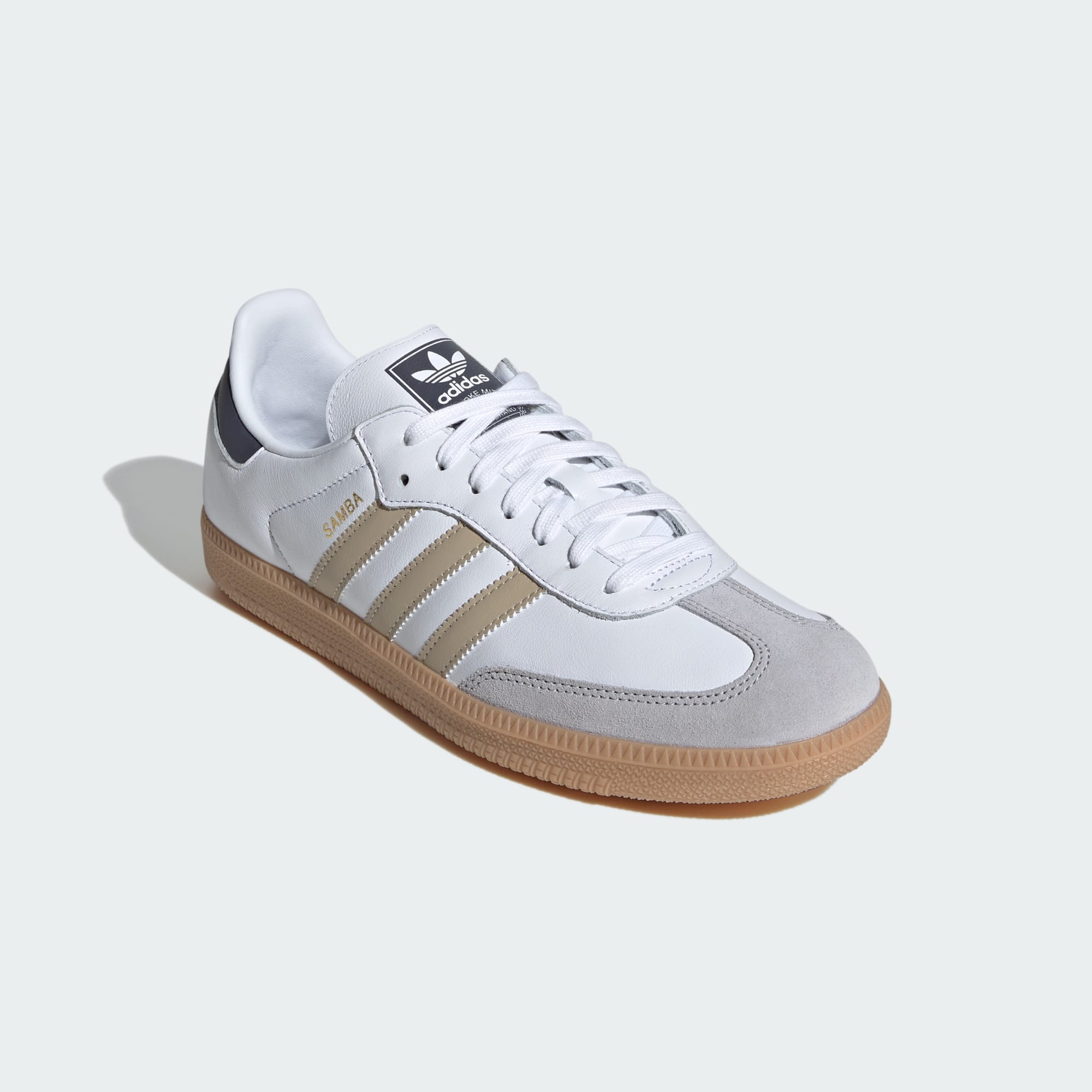 Samba OG Ayakkabı - Cloud White / Stone Khaki / Gum - IH6870 - Görsel 4