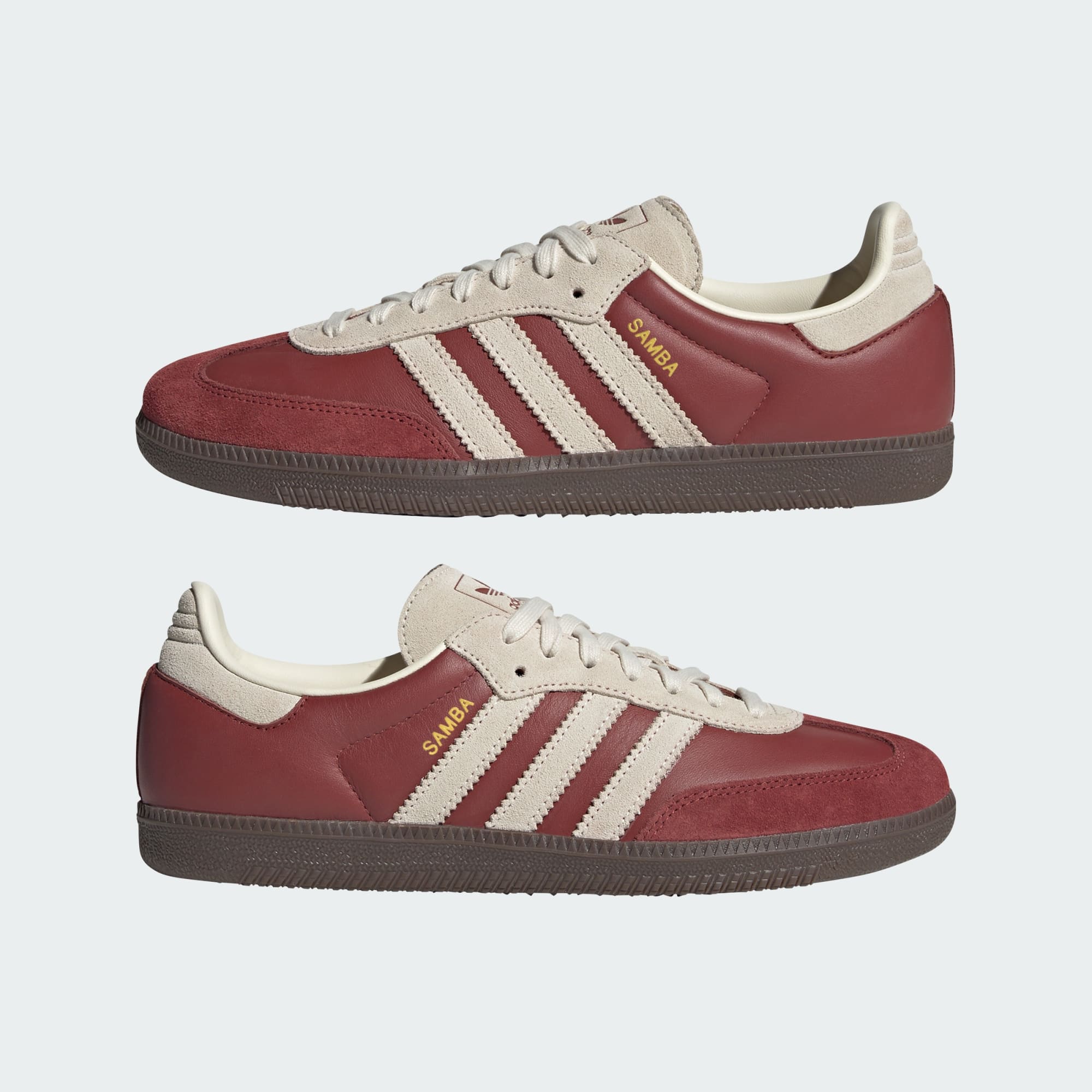 Samba OG Ayakkabı - Burgundy / Cream White / Gum - JI3216 - Görsel 7