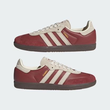 Samba OG Ayakkabı - Burgundy / Cream White / Gum - JI3216 - Görsel 7