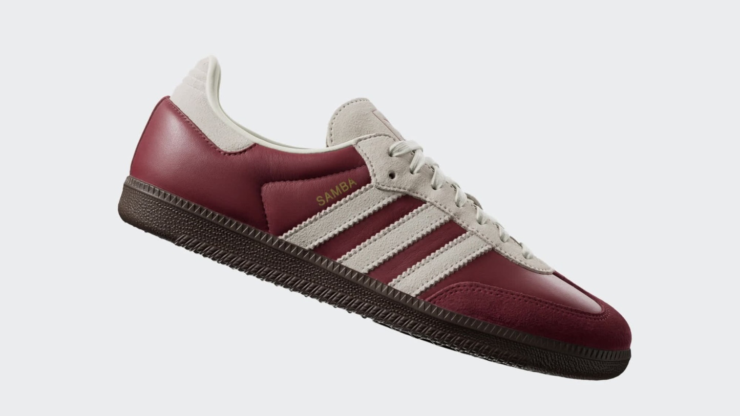 Samba OG Ayakkabı - Burgundy / Cream White / Gum - JI3216 - Görsel 11
