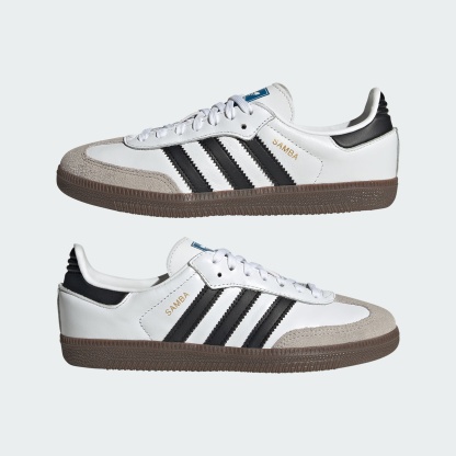 Samba OG Kids Ayakkabı - Cloud White / Core Black / Gum - IE3677 - Görsel 7
