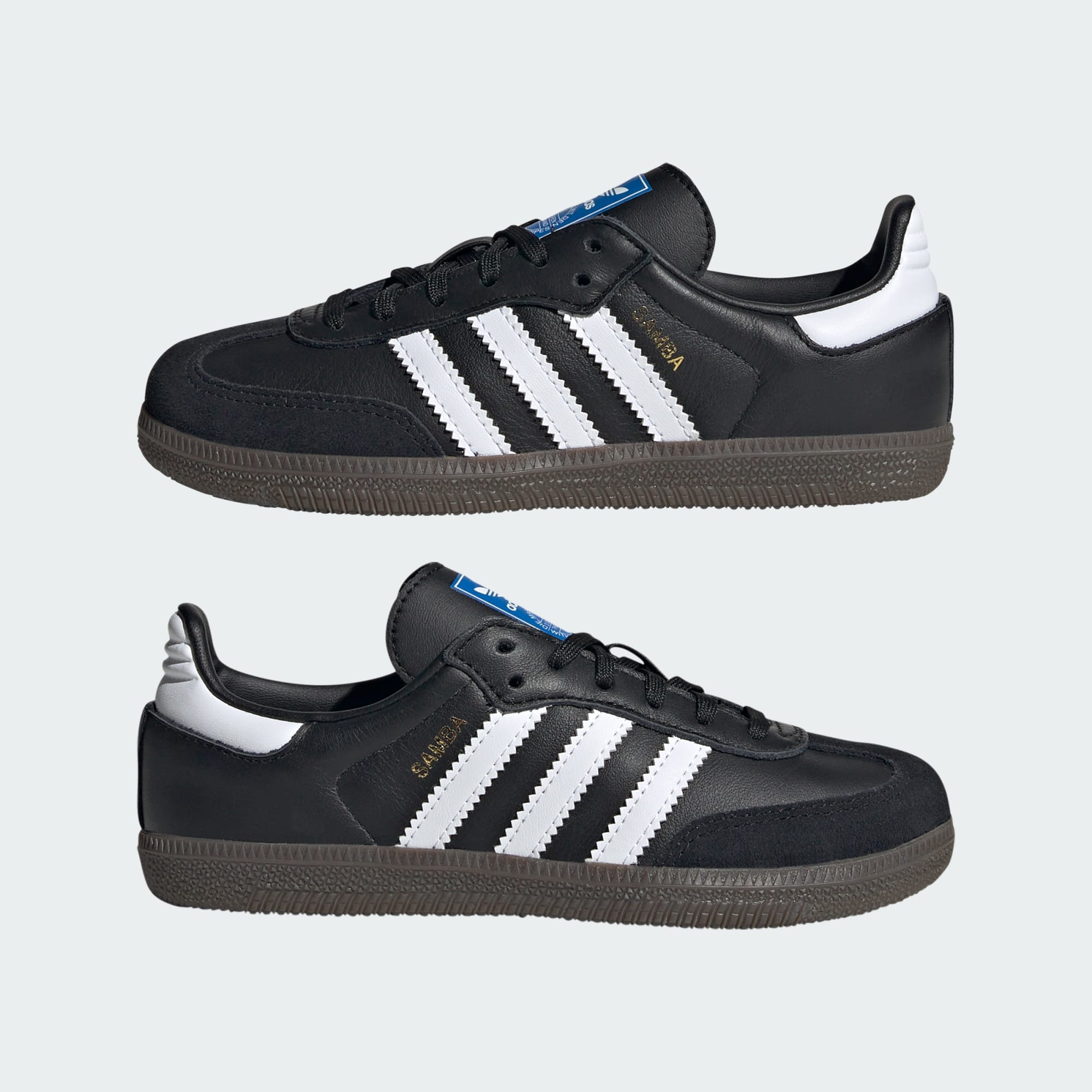 Samba OG Kids Ayakkabı - Core Black / Cloud White / Gum - IE3678 - Görsel 7
