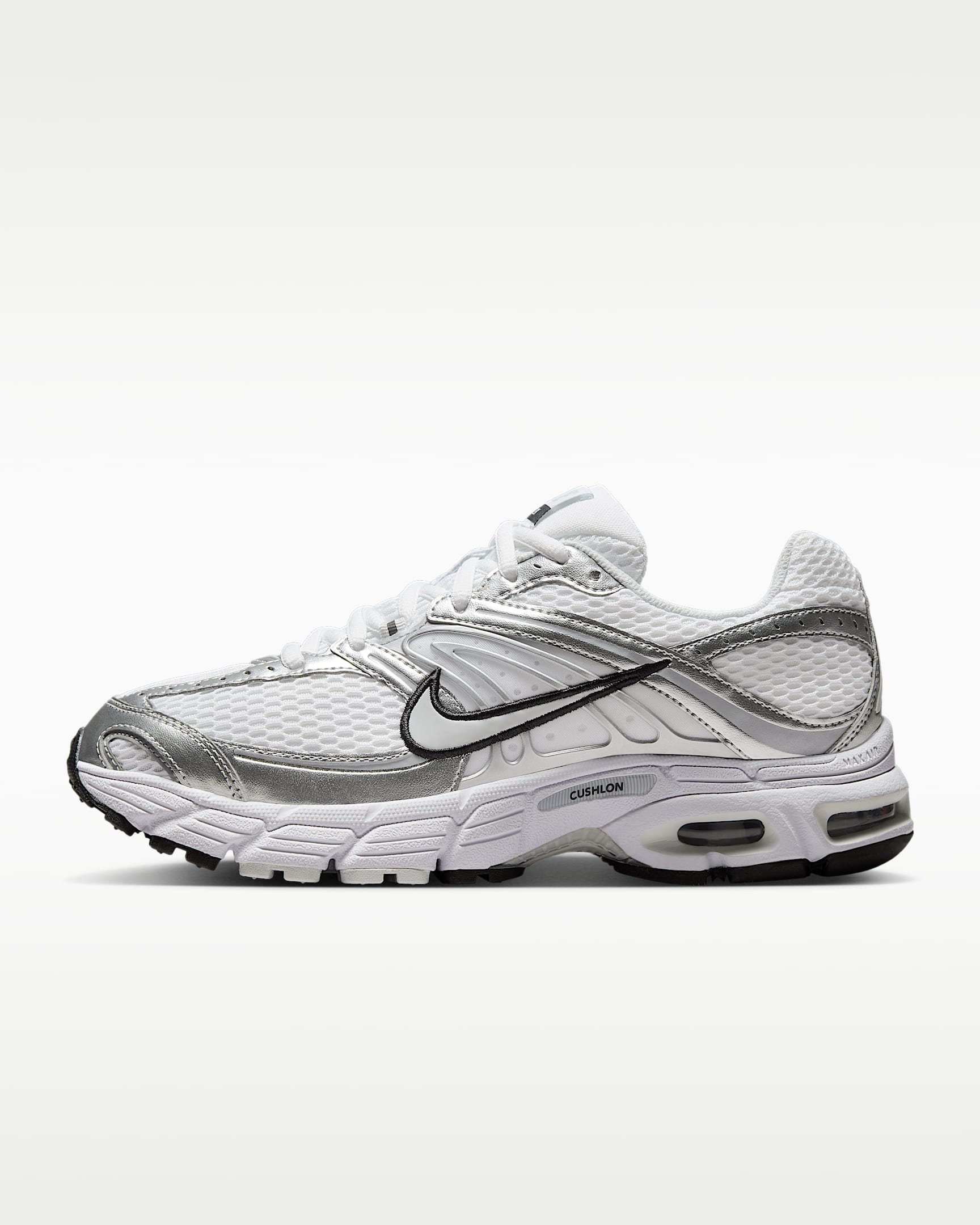 Yansıtıcı Vurgulara Sahip Nike Air Max Moto 2K Kadın Ayakkabısı - Beyaz/Metallic Silver/Siyah/Photon Dust