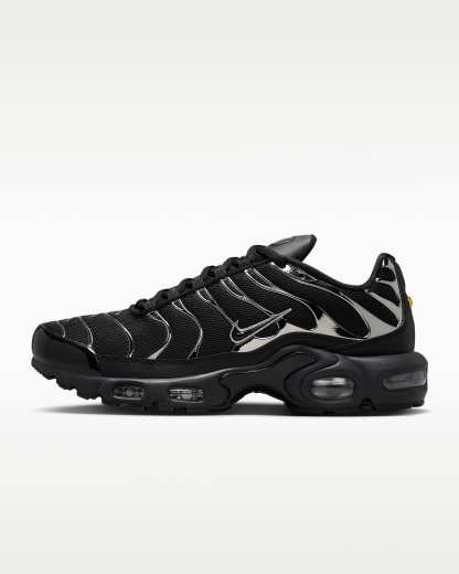 Nike Air Max Plus SE Kadın Ayakkabısı - Siyah/Metallic Silver/Laser Crimson/Off Noir