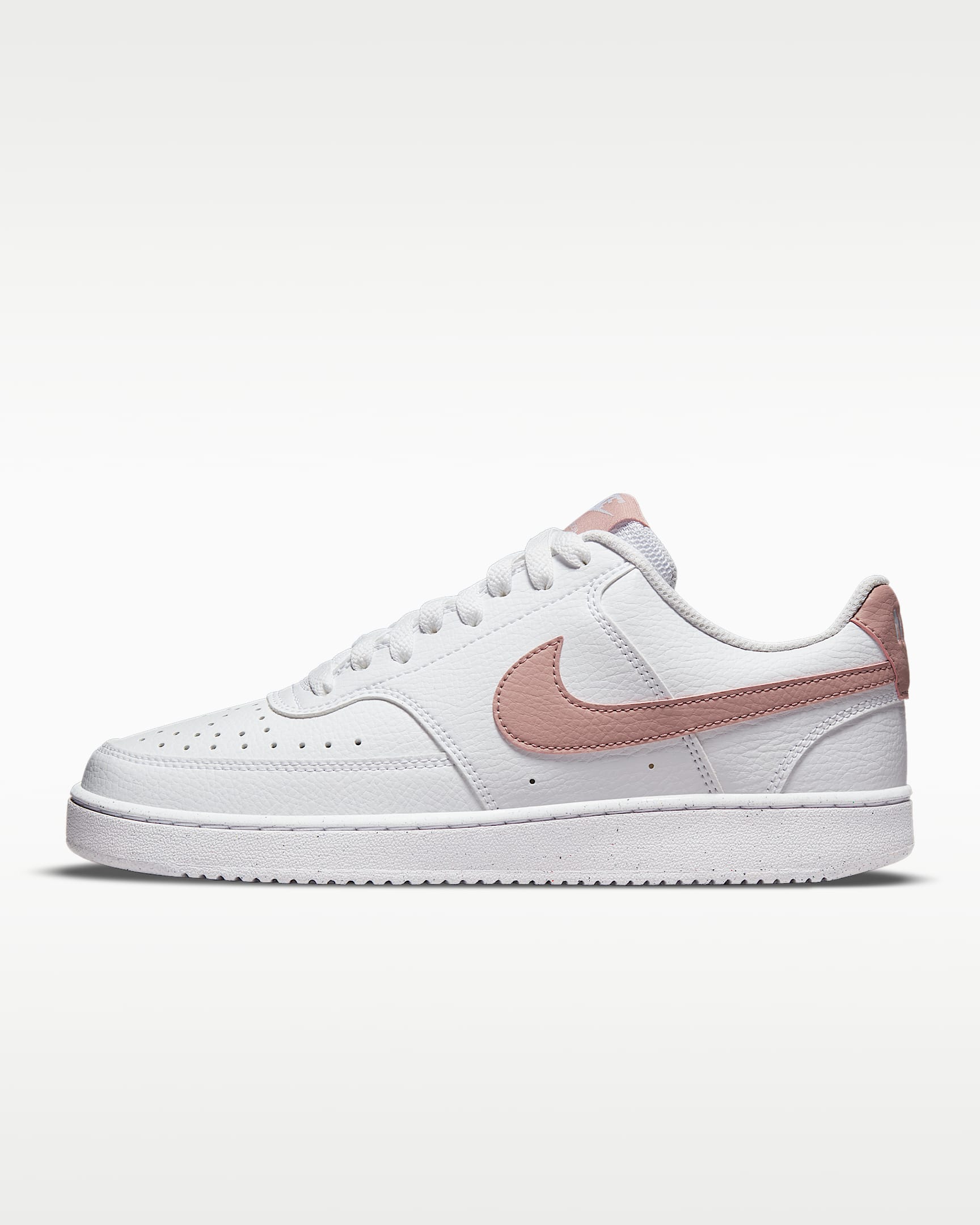 Nike Court Vision Low Next Nature Kadın Ayakkabısı - Beyaz/Pink Oxford