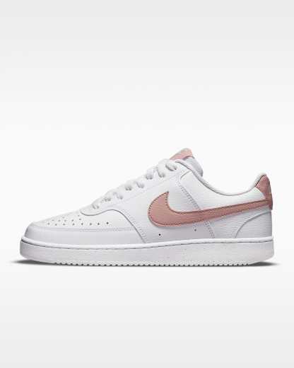 Nike Court Vision Low Next Nature Kadın Ayakkabısı - Beyaz/Pink Oxford