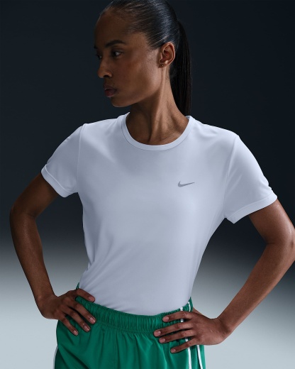 Nike Tempo Dri-FIT Kısa Kollu Kadın Koşu Üstü - Beyaz