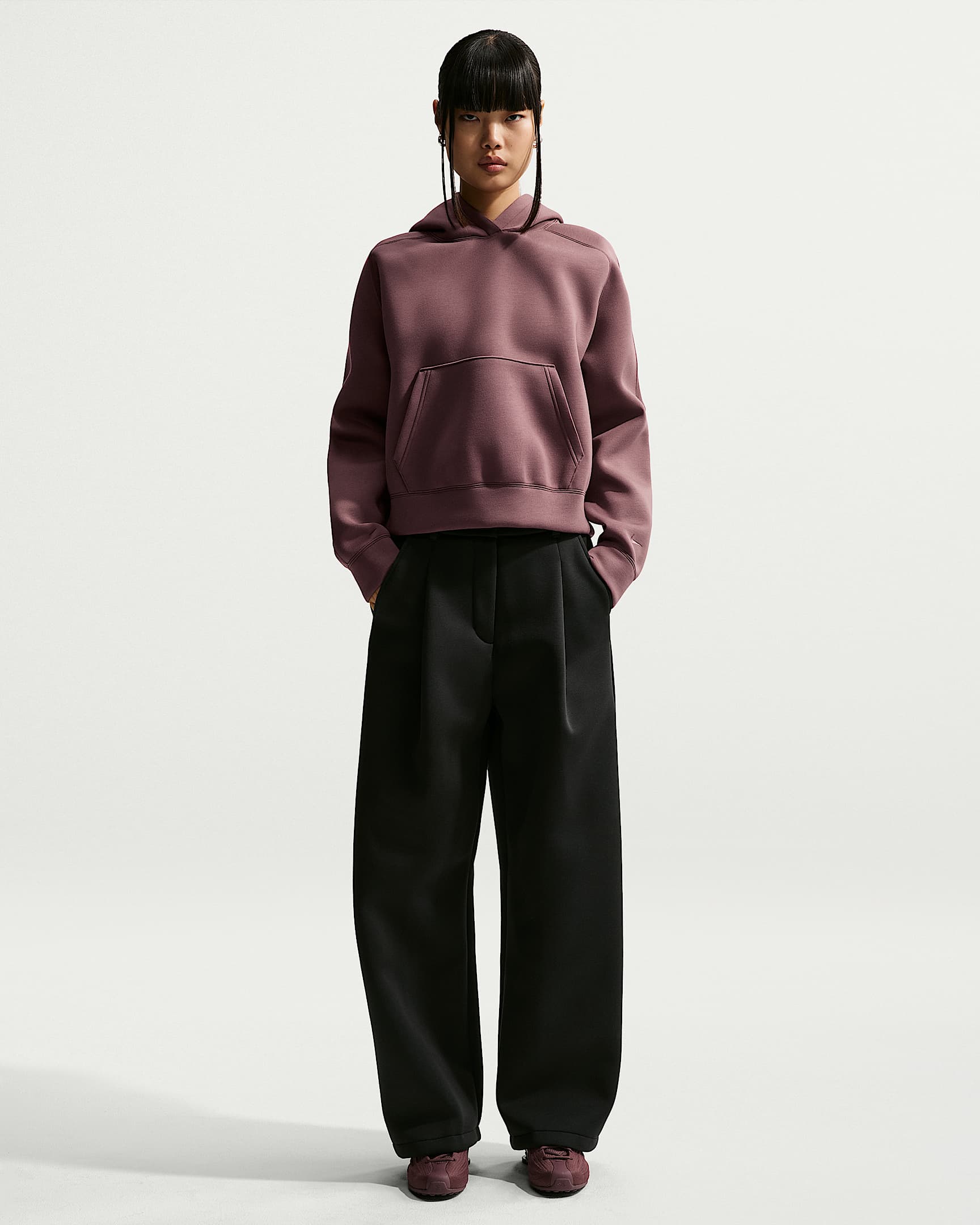 Nike Pregame Fleece Bol Kesimli Normal Belli Kadın Eşofman Altı - Siyah/Siyah/Siyah/Siyah