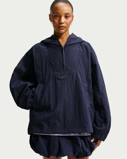 Nike Runway Kadın Hafif Ceket - Blackened Blue