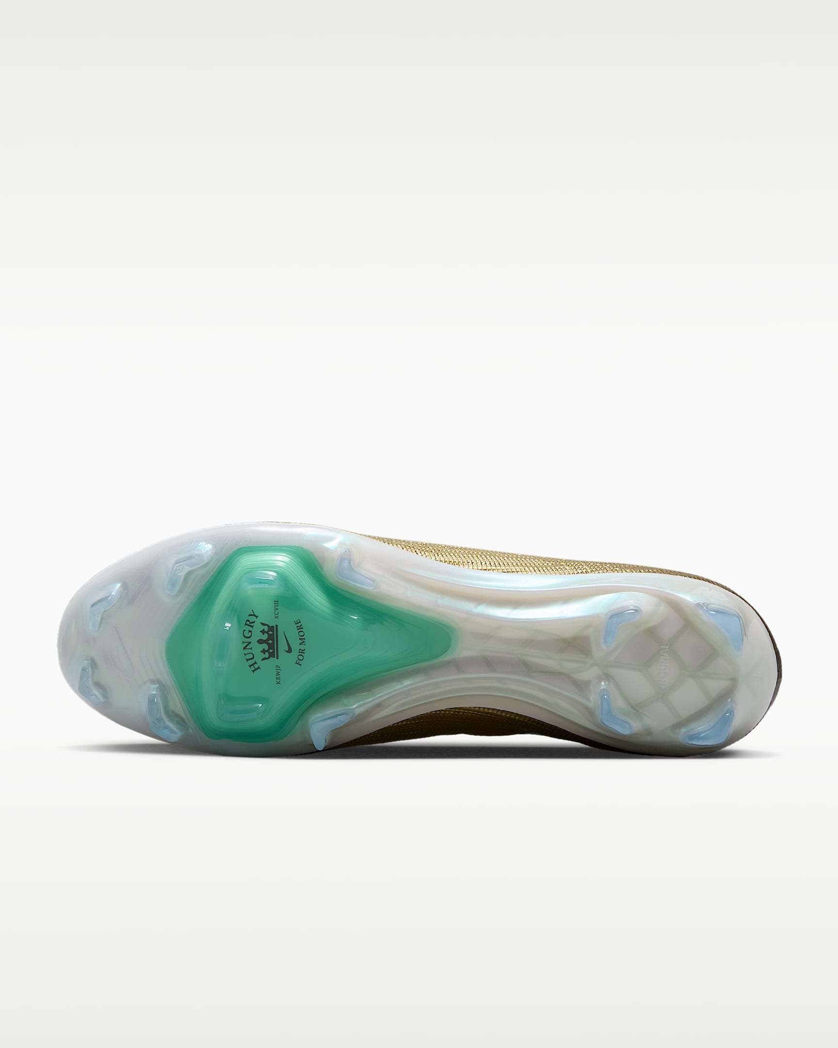 Nike Mercurial Superfly 11 Elite "Kylian Mbappé" Düşük Bilekli Kuru Çim Zemin Kramponu - Metallic Gold/Green Glow