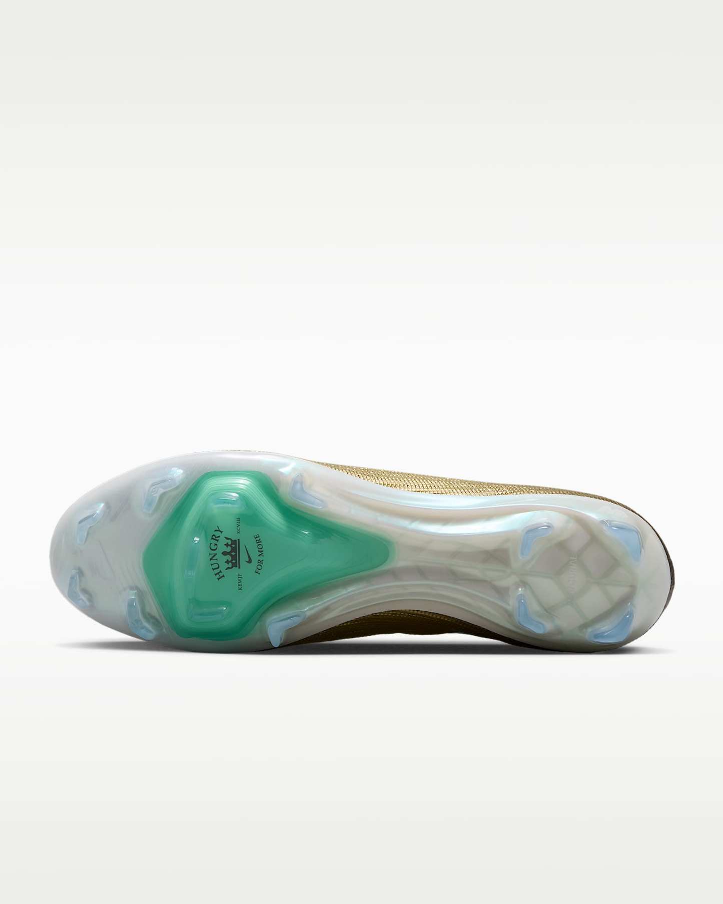 Nike Mercurial Superfly 11 Elite "Kylian Mbappé" Düşük Bilekli Kuru Çim Zemin Kramponu - Metallic Gold/Green Glow