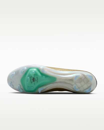 Nike Mercurial Superfly 11 Elite "Kylian Mbappé" Düşük Bilekli Kuru Çim Zemin Kramponu - Metallic Gold/Green Glow