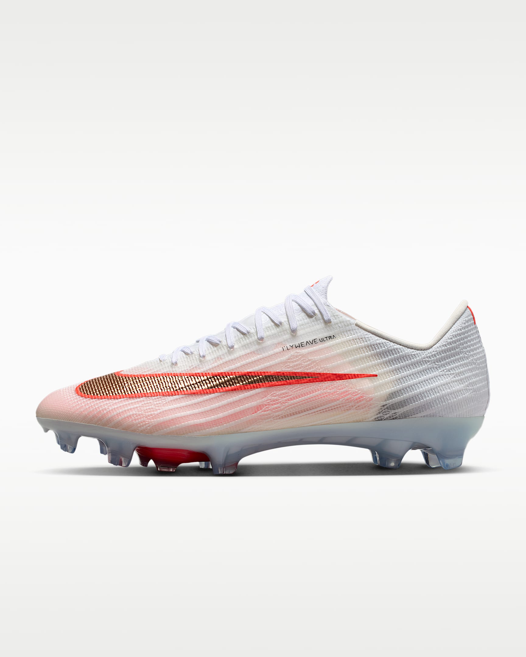 Nike Mercurial Superfly 11 Elite Düşük Bilekli Kuru Çim Zemin Kramponu - Beyaz/Bright Crimson/Blur