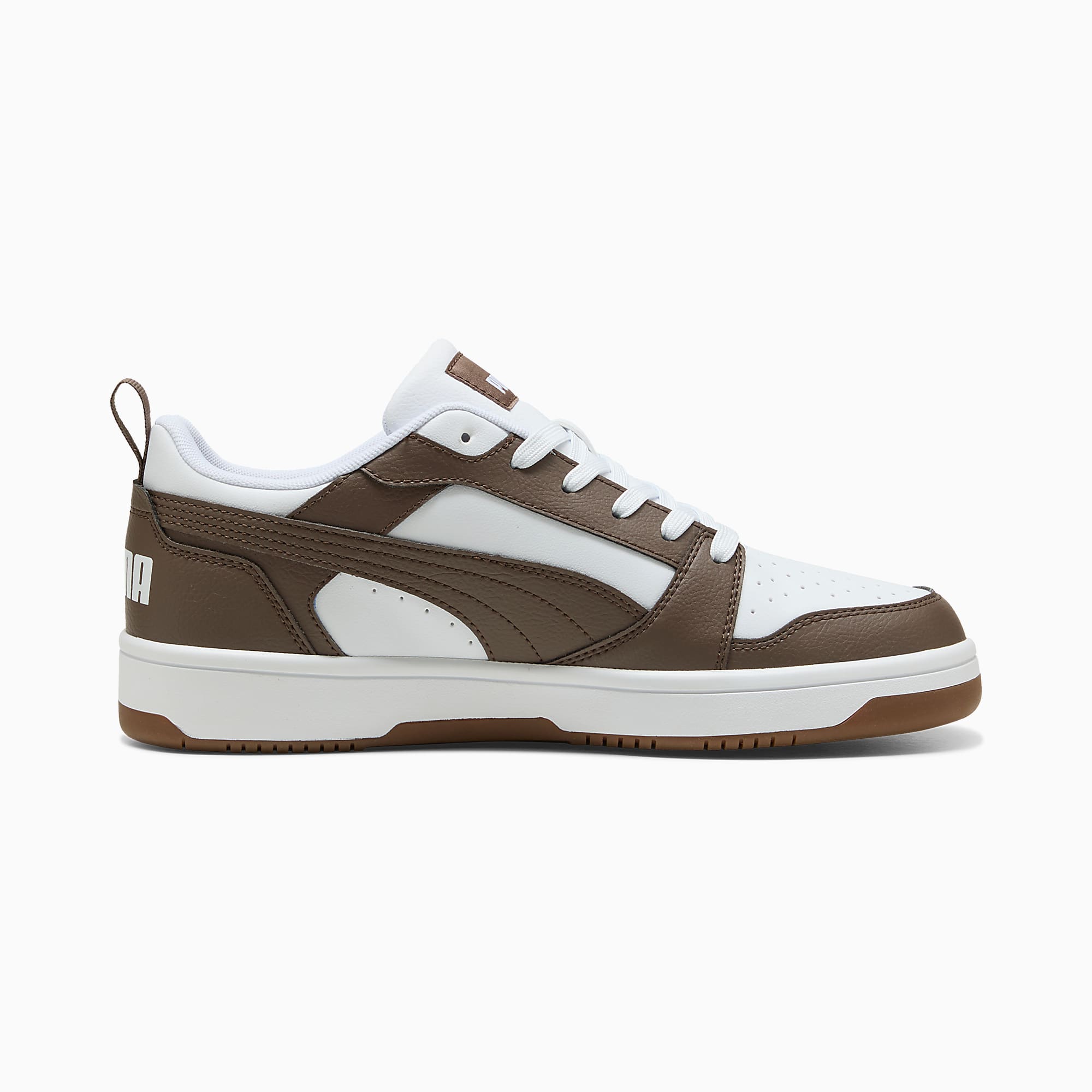 Rebound V6 Low UNISEX Ayakkabı - PUMA White-Flat Bronze-Gum - 406388_59 - Görsel 5