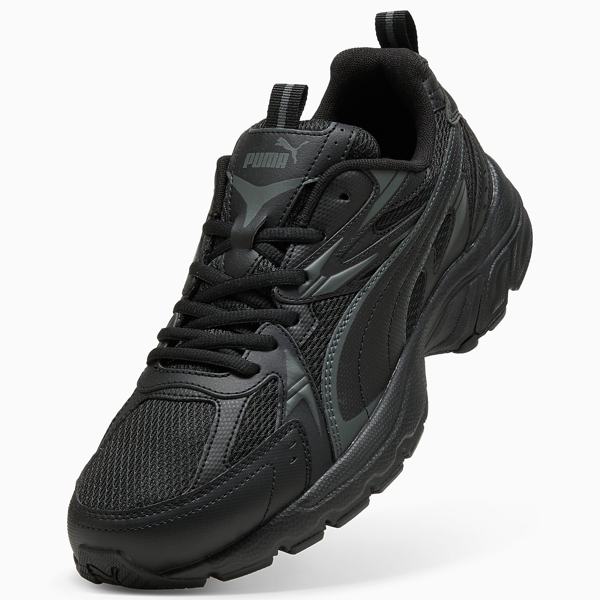 MILENIO Tech UNISEX Ayakkabı - PUMA Black-Shadow Gray - 402623_02 - Görsel 6