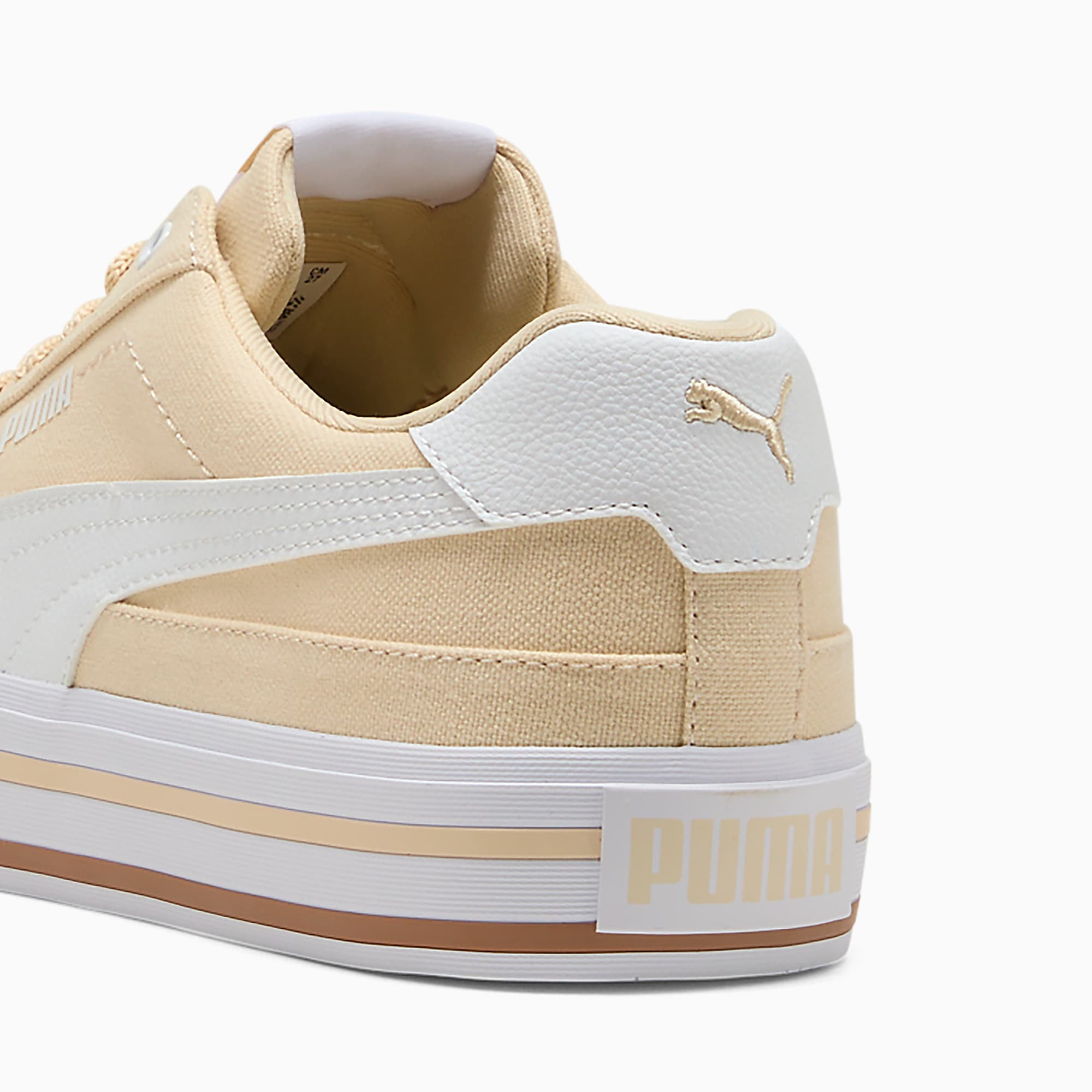 Court CLASSIC VULCANISED FORMSTRIP UNISEX Ayakkabı - Canvas-PUMA White - 396353_23 - Görsel 3
