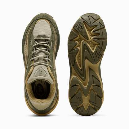RS Surge HAIRY Suede UNISEX Ayakkabı - Pebble Gray-Loden Green - 404327_07 - Görsel 4