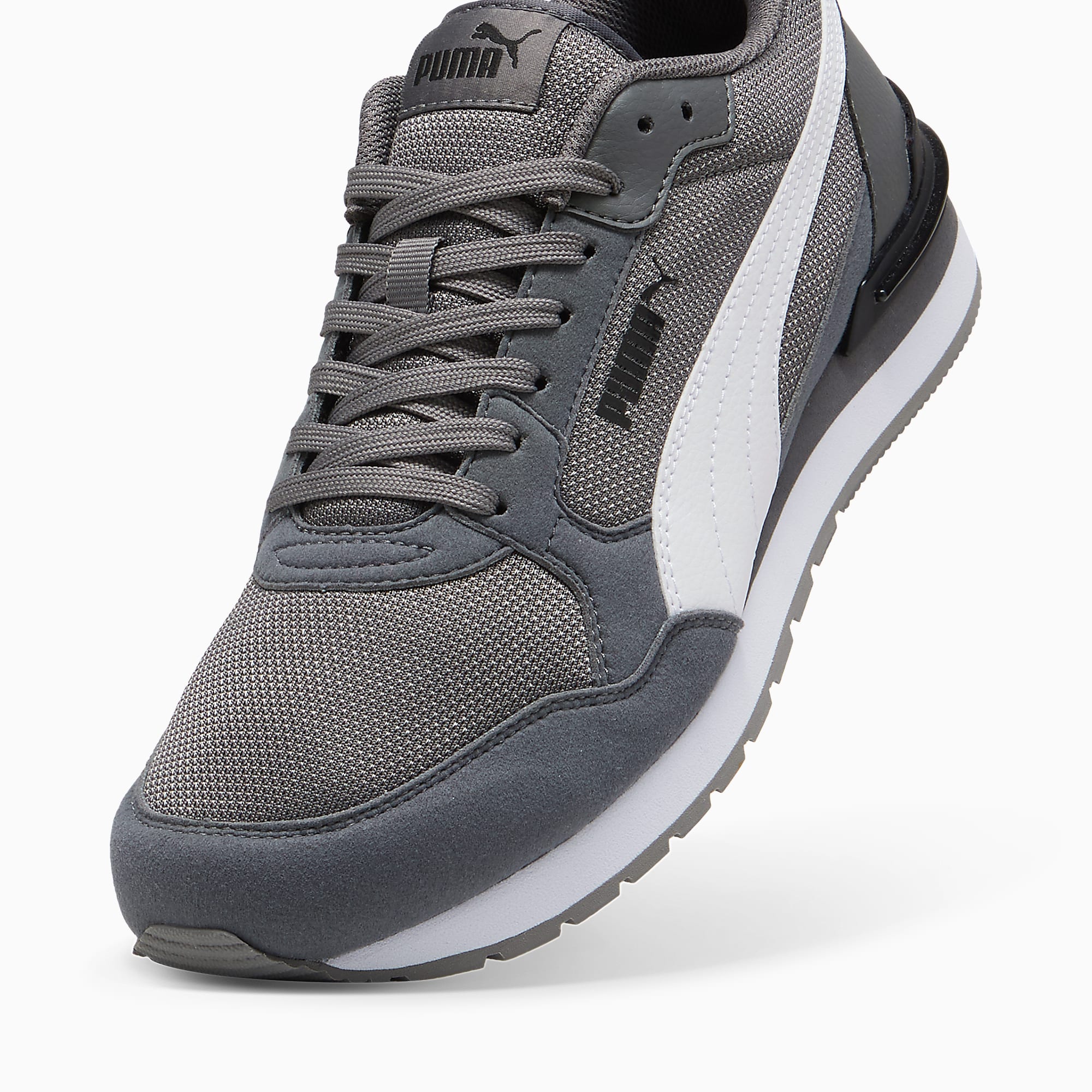 ST Runner v4 Mesh Unisex Spor Ayakkabı - Cool Dark Gray-PUMA White-PUMA Black - 399666_03 - Görsel 8
