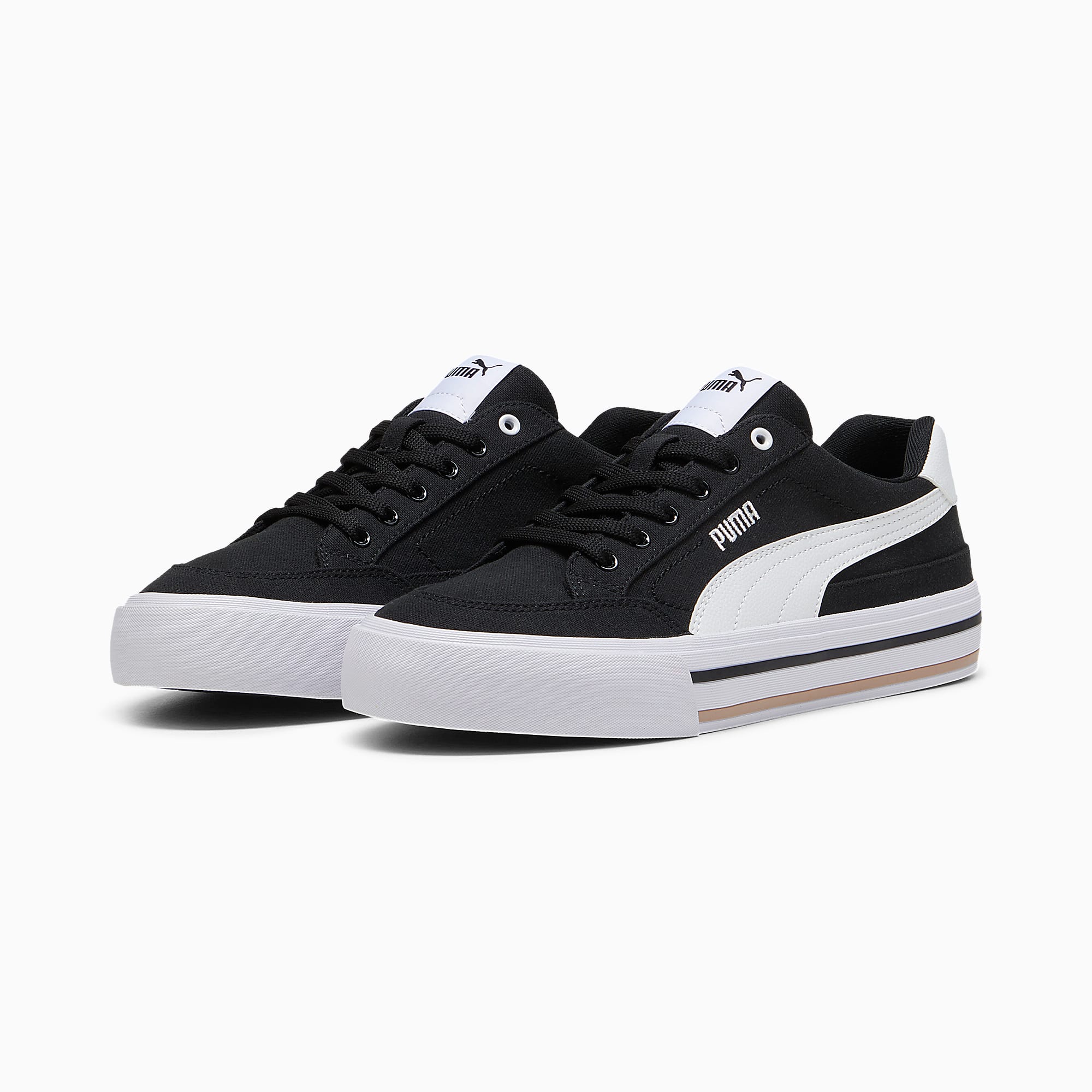 Court CLASSIC VULCANISED FORMSTRIP UNISEX Ayakkabı - Puma Black-Puma White - 396353_03 - Görsel 2