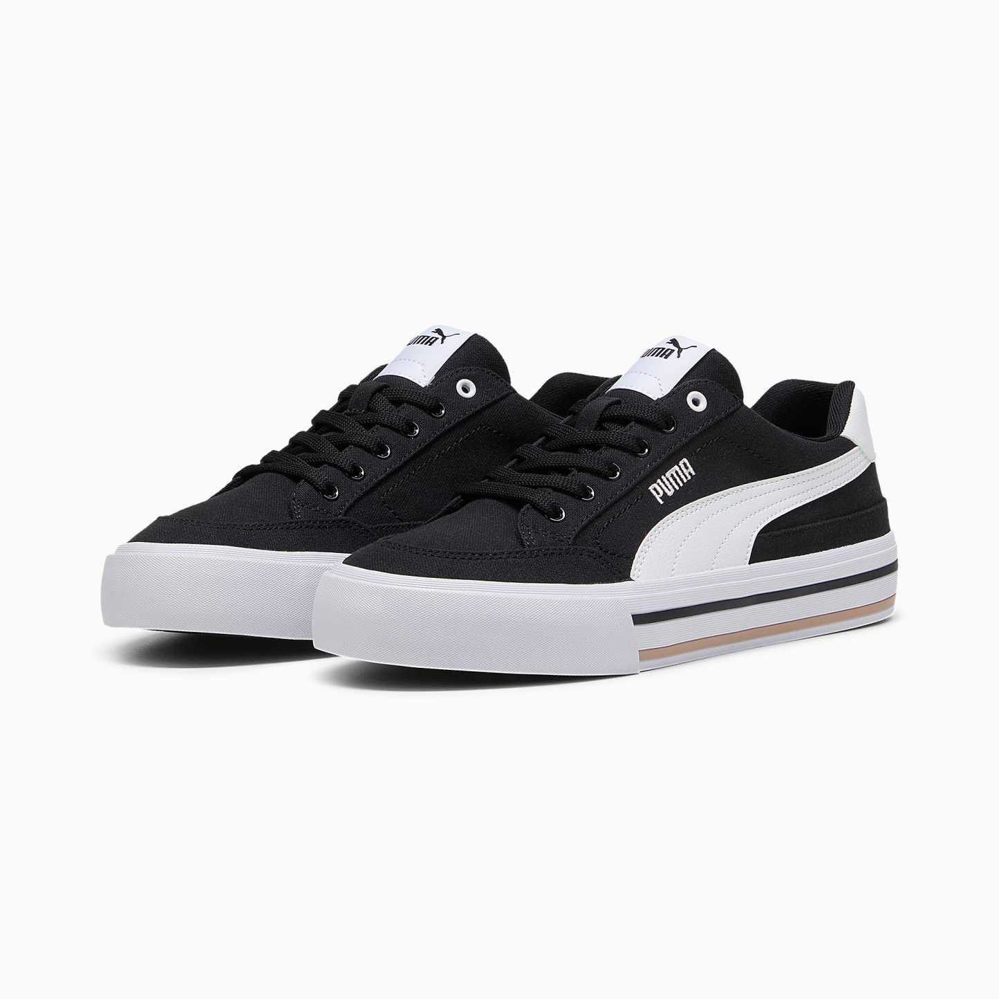 Court CLASSIC VULCANISED FORMSTRIP UNISEX Ayakkabı - Puma Black-Puma White - 396353_03 - Görsel 2