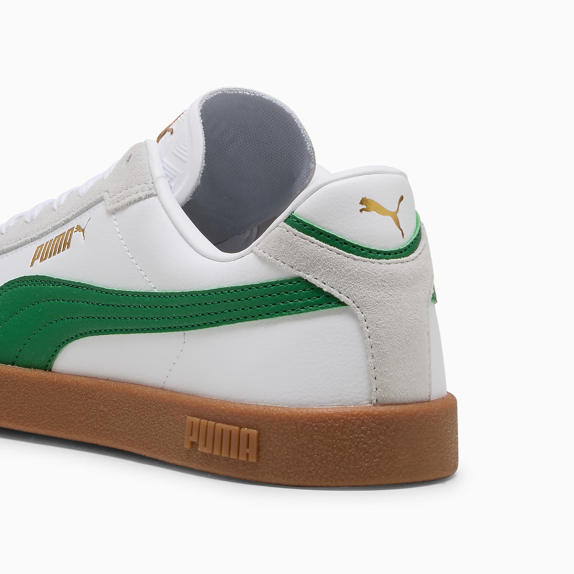 PUMA Club II Era Unisex Spor Ayakkabı - PUMA White-Archive Green-Gum - 397447_22 - Görsel 3